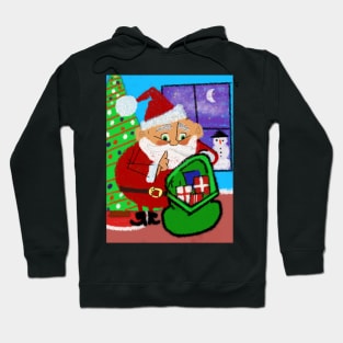 Santa Visiting on Christmas Eve Hoodie